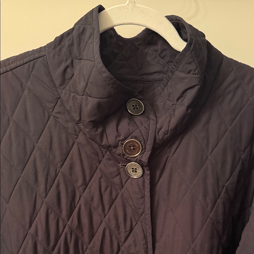 Lands' End Black Quilted Jacket - Picture 4 of 10